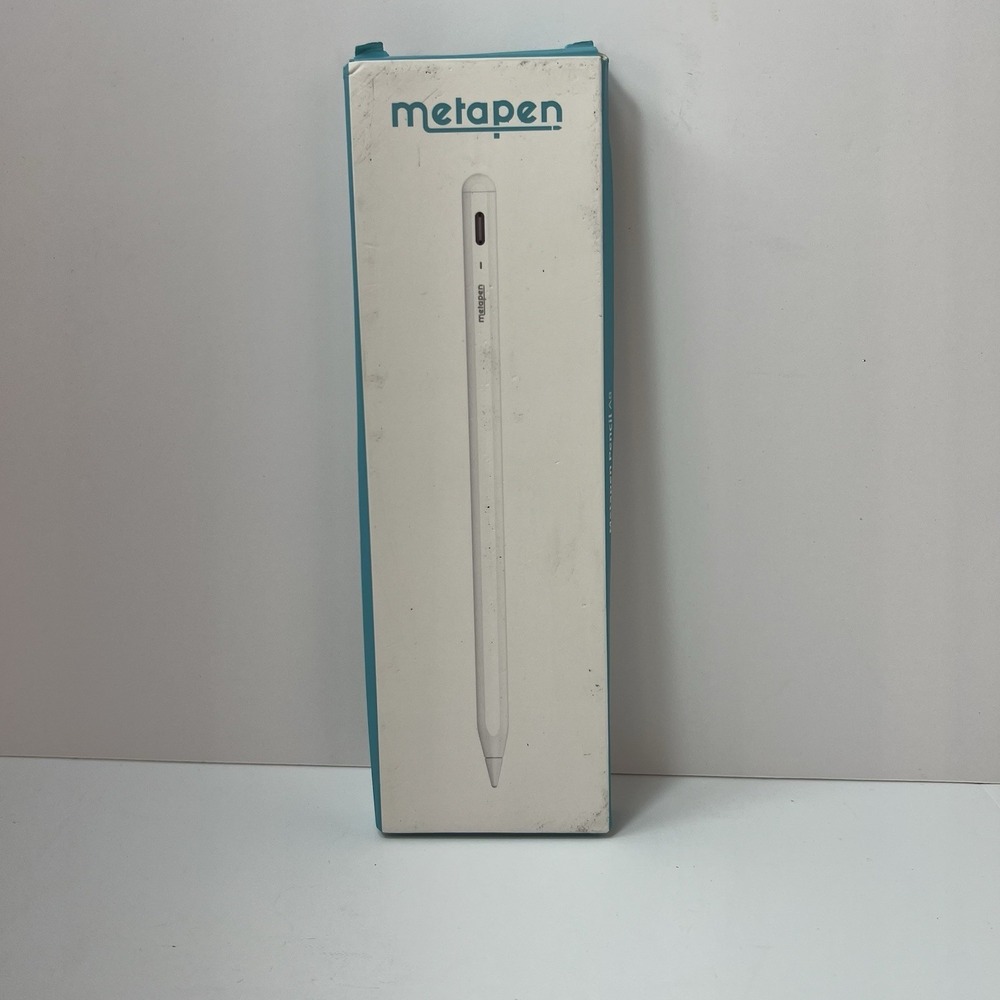 Metapen Pencil A8 Stylus Pen for Apple iPad White NEW Tilt Sensitive Fast Charge